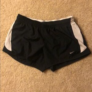 Black & White Dry Fit Shorts